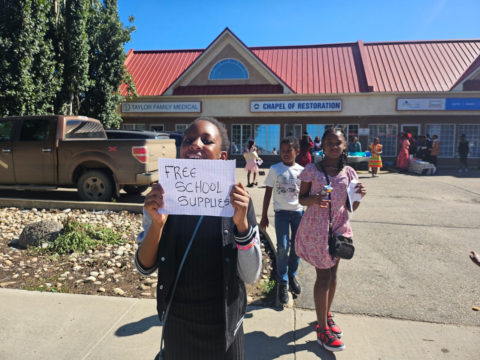 Free school supplies outreach