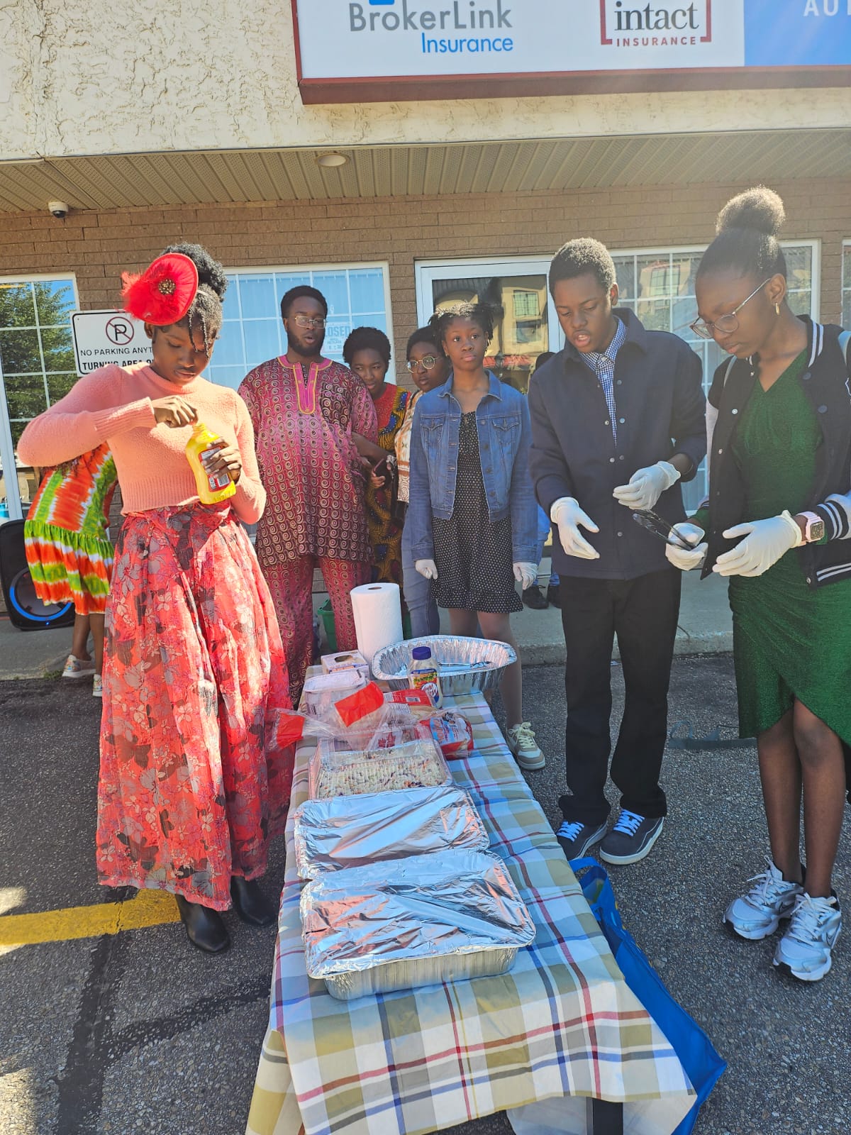 Community outreach food table